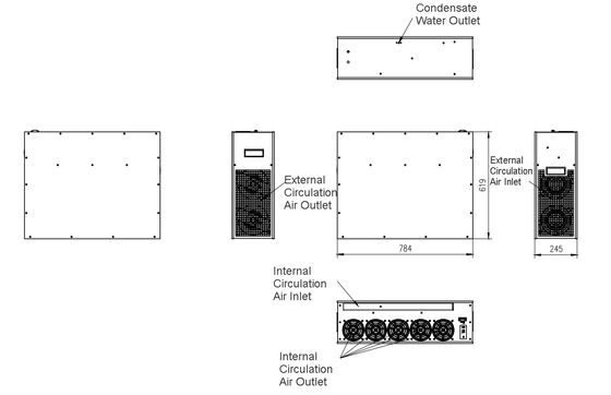 Kälteleistungs-kleine Kabinett-Klimaanlage 220VAC 3000W