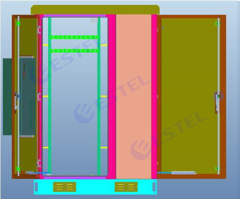 Kundengebundener Höhen-wetterfester Elektronik-Kasten ISO9001 1850mm