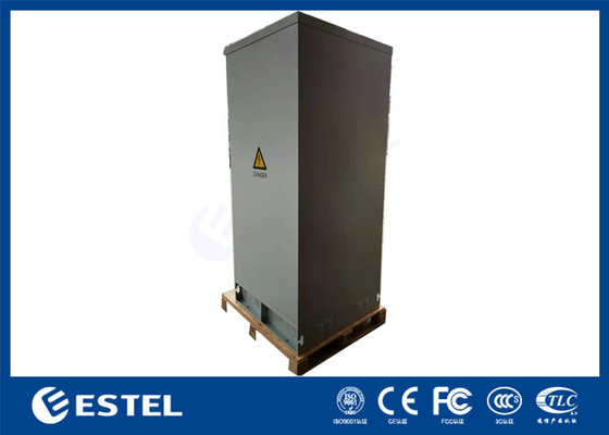 19 Zoll-Gestell RAL7035 Grey Color Outdoor Telecom Cabinet mit Batterie-Gestell