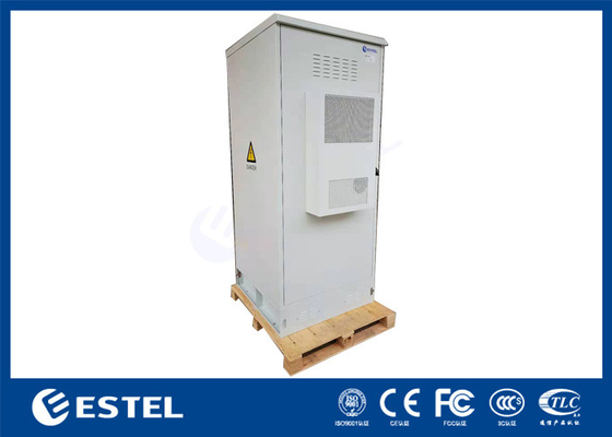 19 Zoll-Gestell RAL7035 Grey Color Outdoor Telecom Cabinet mit Batterie-Gestell